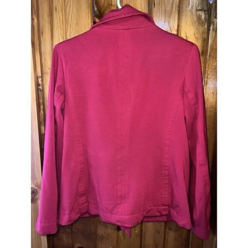 Chicos Red Double-Breasted Casual Chic Jacket‎ Blazer Office wear Size 0